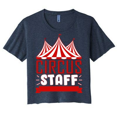 Circus Staff Funny Clown Movie Women's Crop Top Tee