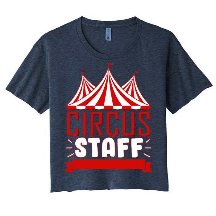 Circus Staff Funny Clown Movie Women's Crop Top Tee