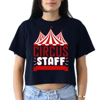 Circus Staff Funny Clown Movie Crop Top