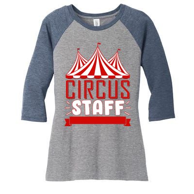 Circus Staff Funny Clown Movie Women's Tri-Blend 3/4-Sleeve Raglan Shirt