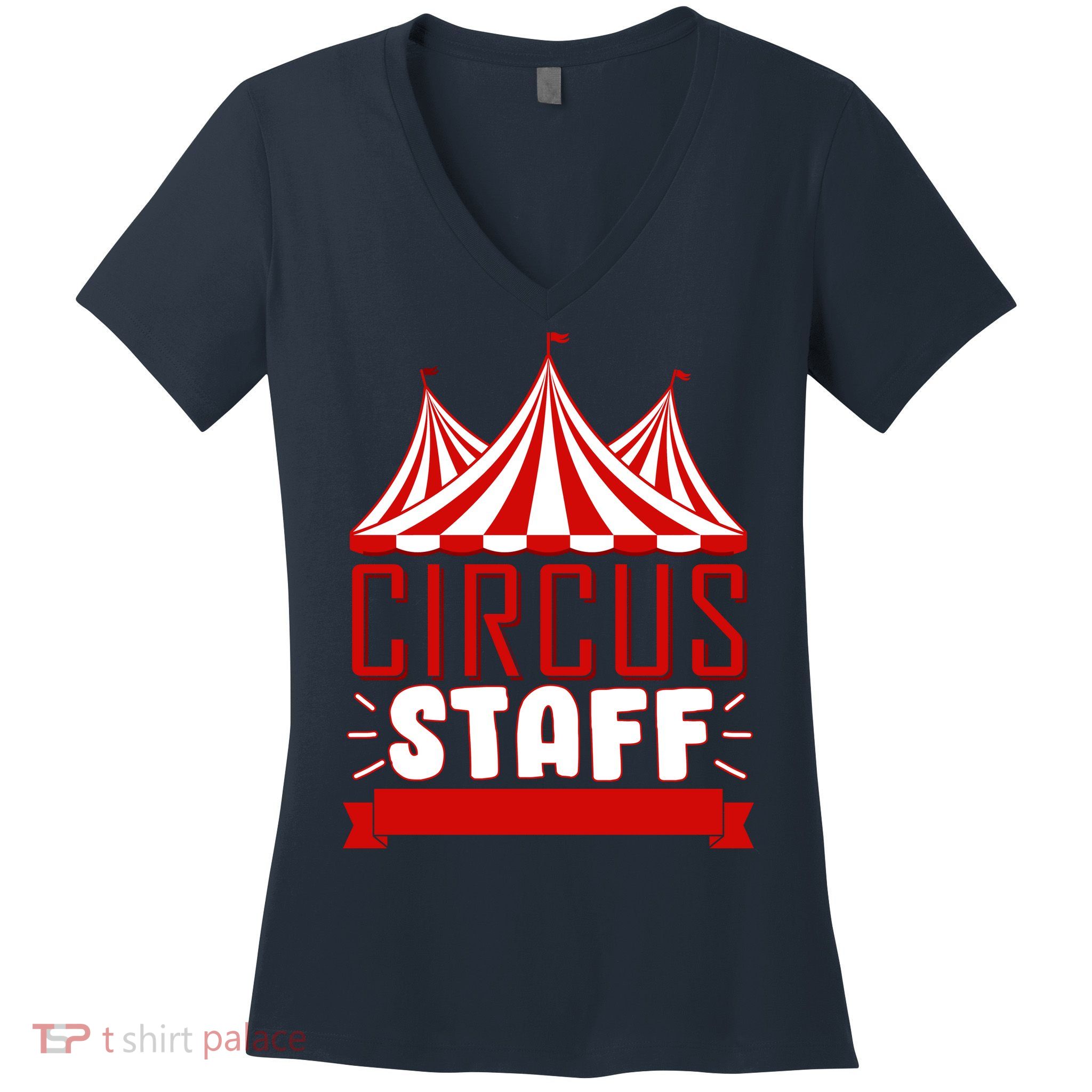 Circus Staff Funny Clown Movie Women's V-Neck T-Shirt
