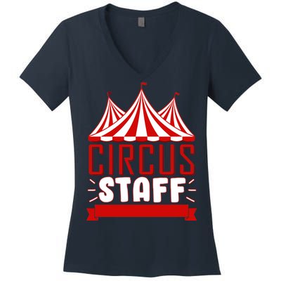 Circus Staff Funny Clown Movie Women's V-Neck T-Shirt