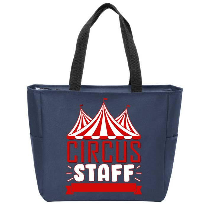 Circus Staff Funny Clown Movie Zip Tote Bag