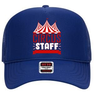 Circus Staff Funny Clown Movie High Crown Mesh Back Trucker Hat