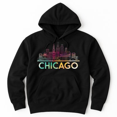 Chicago Illinois Skyline City Souvenir Hoodie