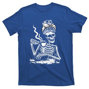 Coffee Ing Skeleton Lazy Diy Halloween Costume Gift T-Shirt