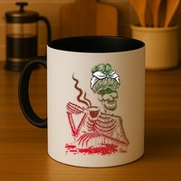 Coffee Ing Skeleton Lazy Diy Halloween Costume Gift Mug