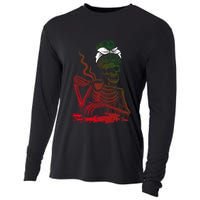 Coffee Ing Skeleton Lazy Diy Halloween Costume Gift Cooling Performance Long Sleeve Crew