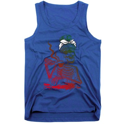 Coffee Ing Skeleton Lazy Diy Halloween Costume Gift Tank Top