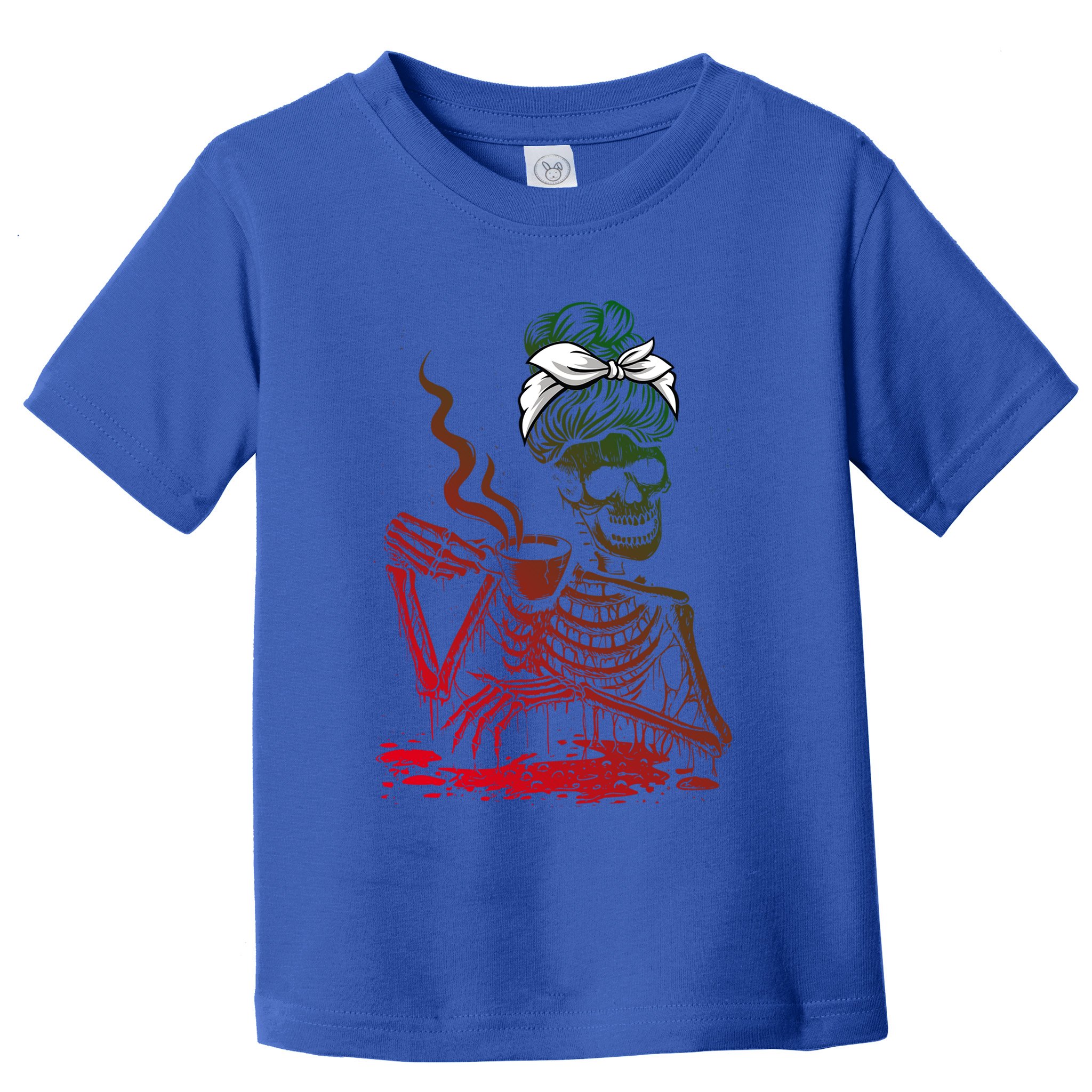 Coffee Ing Skeleton Lazy Diy Halloween Costume Gift Toddler T-Shirt