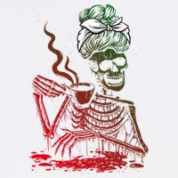 Coffee Ing Skeleton Lazy Diy Halloween Costume Gift Garment-Dyed Sweatshirt