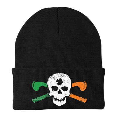 Colorful Irish Skull & Cross Shillelagh Clubs Shamrock Beanie