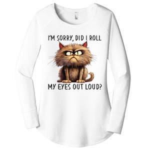 Cat I’M Sorry Did I Roll My Eyes Out Loud Women's Perfect Tri Tunic Long Sleeve Shirt