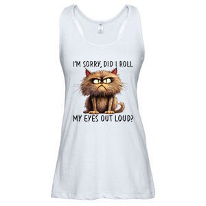 Cat I’M Sorry Did I Roll My Eyes Out Loud Ladies Essential Flowy Tank