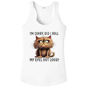 Cat I’M Sorry Did I Roll My Eyes Out Loud Ladies PosiCharge Competitor Racerback Tank