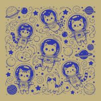 Cats In Space – Galactic Adventure Dynamic Cat Cosmic Button