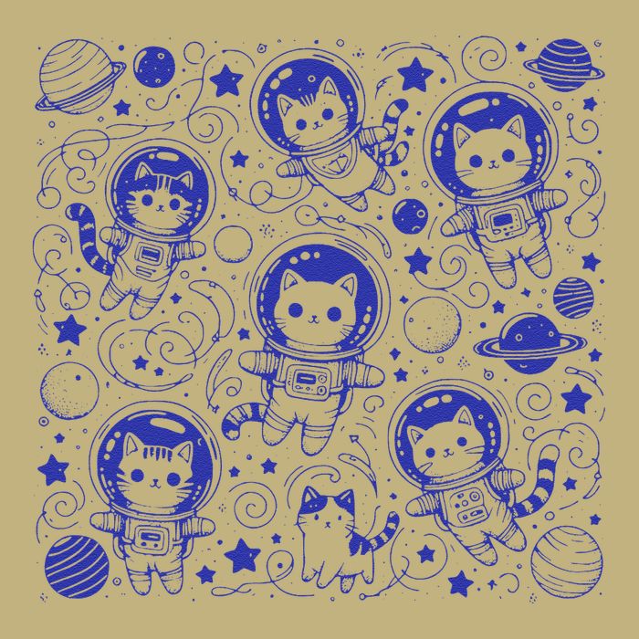 Cats In Space – Galactic Adventure Dynamic Cat Cosmic Button