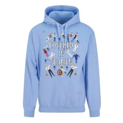 Covered In Seamen Funny Inappropriate Embarrassing Adult Humor Unisex Surf Hoodie