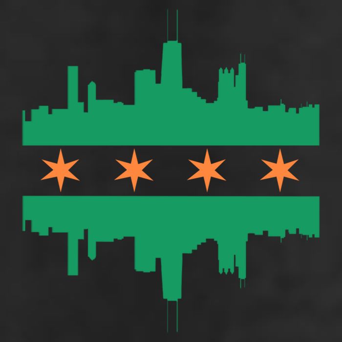 Chicago Irish Skyline St Patricks Day Flag Gift Adult Drive Performance Visor