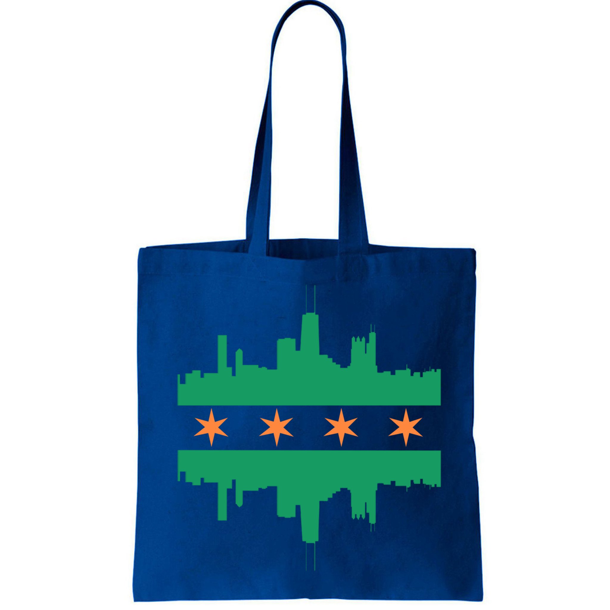 Chicago Irish Skyline St Patricks Day Flag Gift Bag