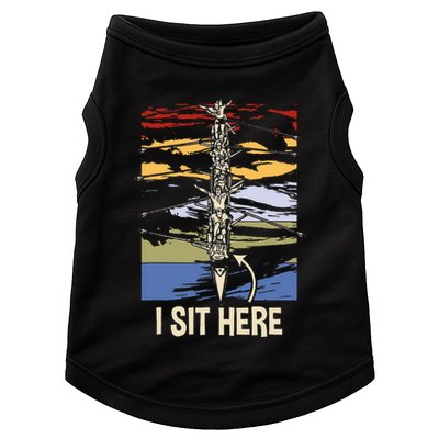 Coxswain I Sit Here Funny Vintage Rowing Coxswain Doggie Tank