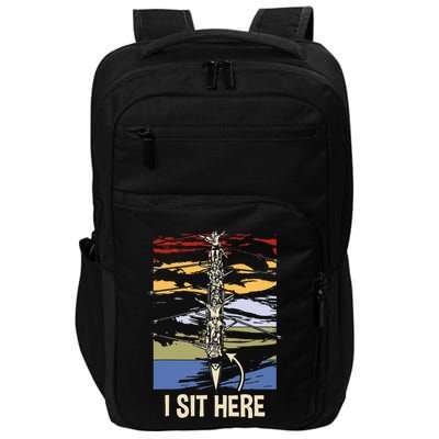 Coxswain I Sit Here Funny Vintage Rowing Coxswain Impact Tech Backpack