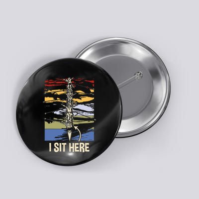 Coxswain I Sit Here Funny Vintage Rowing Coxswain Button