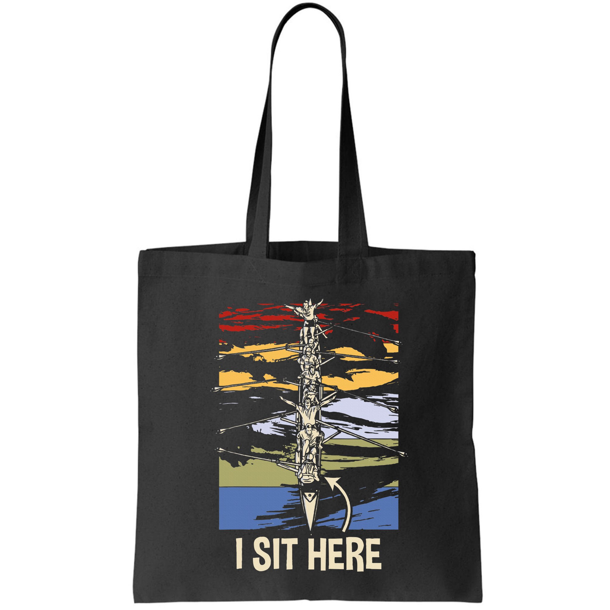 Coxswain I Sit Here Funny Vintage Rowing Coxswain Bag