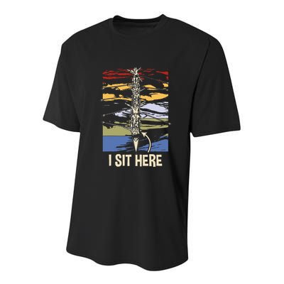 Coxswain I Sit Here Funny Vintage Rowing Coxswain Youth Performance Sprint T-Shirt
