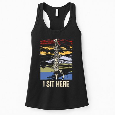 Coxswain I Sit Here Funny Vintage Rowing Coxswain Womens Tank Top