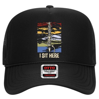 Coxswain I Sit Here Funny Vintage Rowing Coxswain Trucker Hat