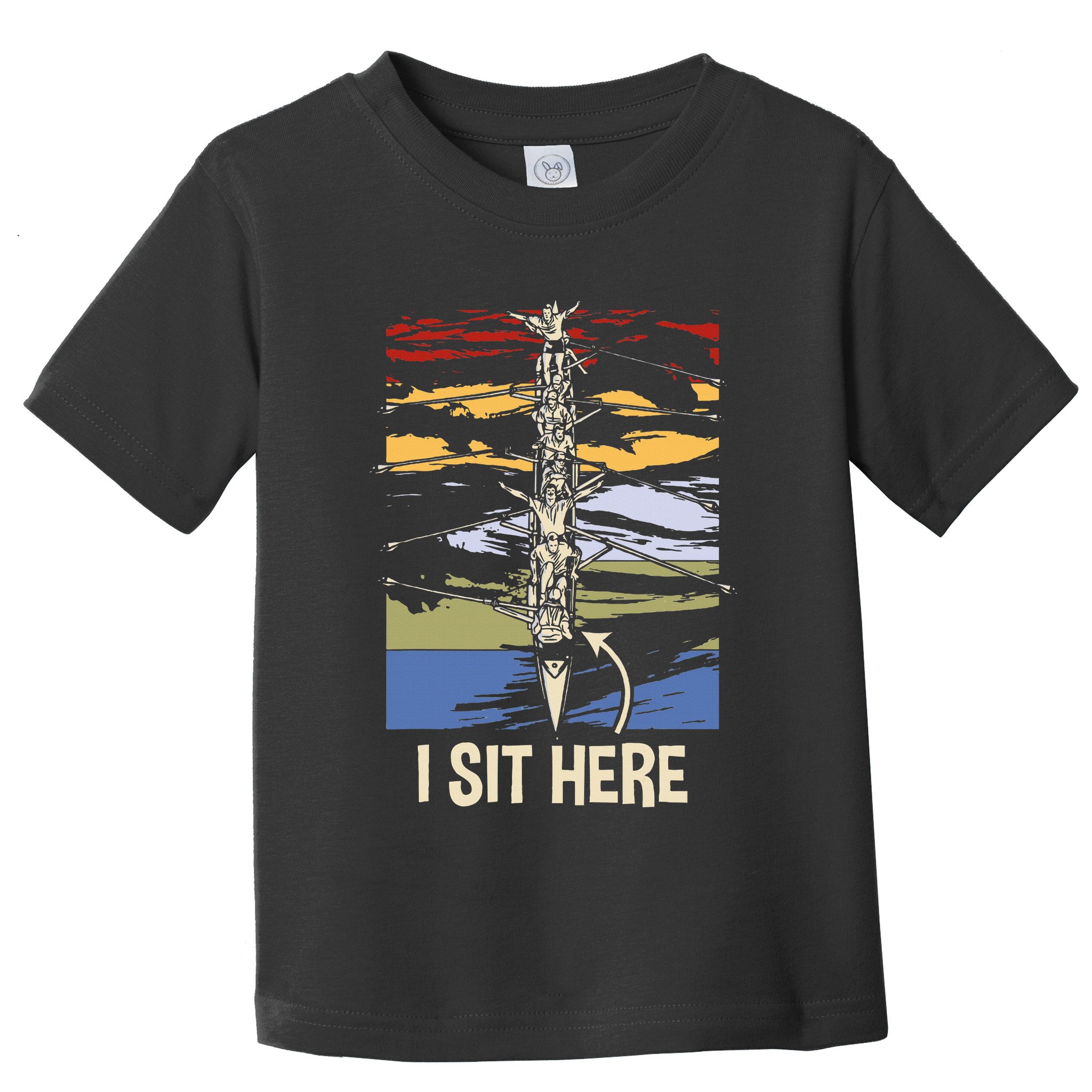 Coxswain I Sit Here Funny Vintage Rowing Coxswain Toddler T-Shirt