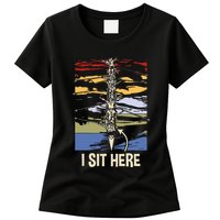 Coxswain I Sit Here Funny Vintage Rowing Coxswain Womens T-Shirt