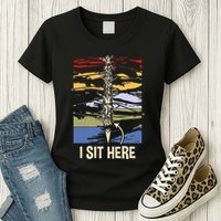 Coxswain I Sit Here Funny Vintage Rowing Coxswain Womens T-Shirt