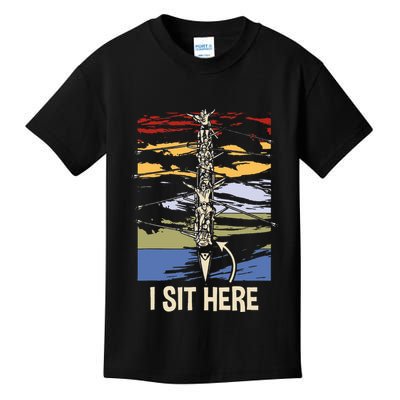 Coxswain I Sit Here Funny Vintage Rowing Coxswain Kids T-Shirt