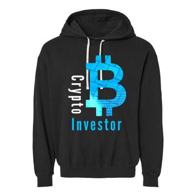 Crypto Investor, Satoshi, Bitcoin, Blockchain, Cryptocurrency, DeFi, BTC Garment-Dyed Fleece Hoodie