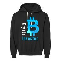 Crypto Investor, Satoshi, Bitcoin, Blockchain, Cryptocurrency, DeFi, BTC Garment-Dyed Fleece Hoodie