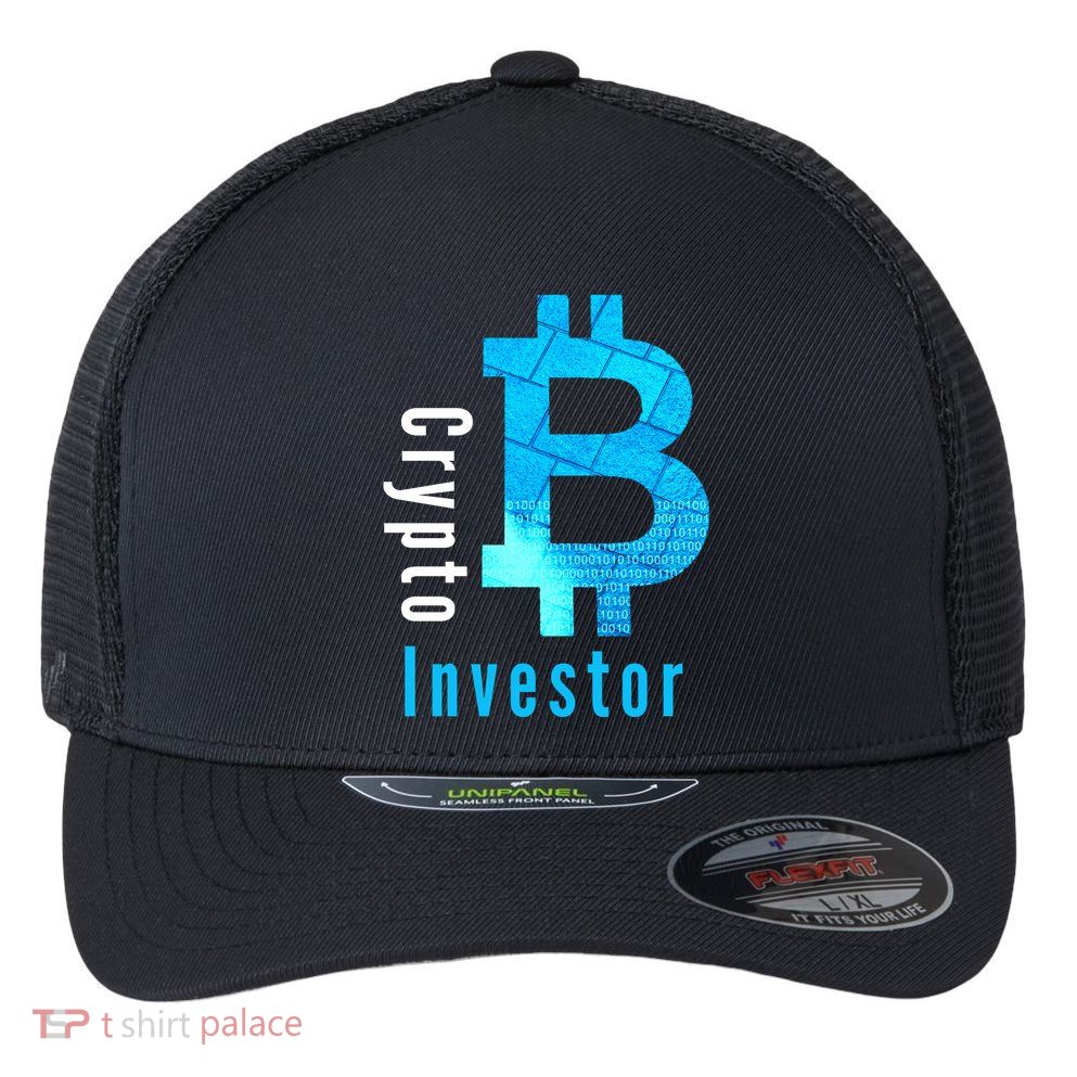 Crypto Investor, Satoshi, Bitcoin, Blockchain, Cryptocurrency, DeFi, BTC Flexfit Unipanel Trucker Cap