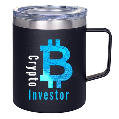 Crypto Investor, Satoshi, Bitcoin, Blockchain, Cryptocurrency, DeFi, BTC 12oz Stainless Steel Coffee Mug