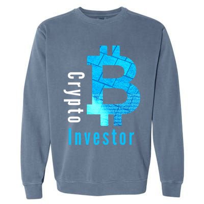 Crypto Investor, Satoshi, Bitcoin, Blockchain, Cryptocurrency, DeFi, BTC Garment-Dyed Sweatshirt