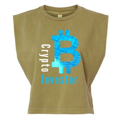 Crypto Investor, Satoshi, Bitcoin, Blockchain, Cryptocurrency, DeFi, BTC Garment-Dyed Women's Muscle Tee