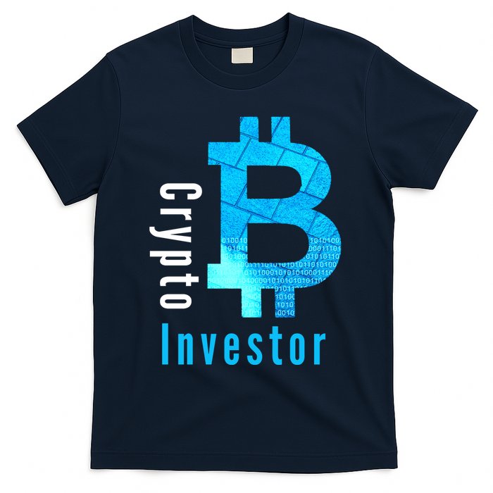 Crypto Investor, Satoshi, Bitcoin, Blockchain, Cryptocurrency, DeFi, BTC T-Shirt