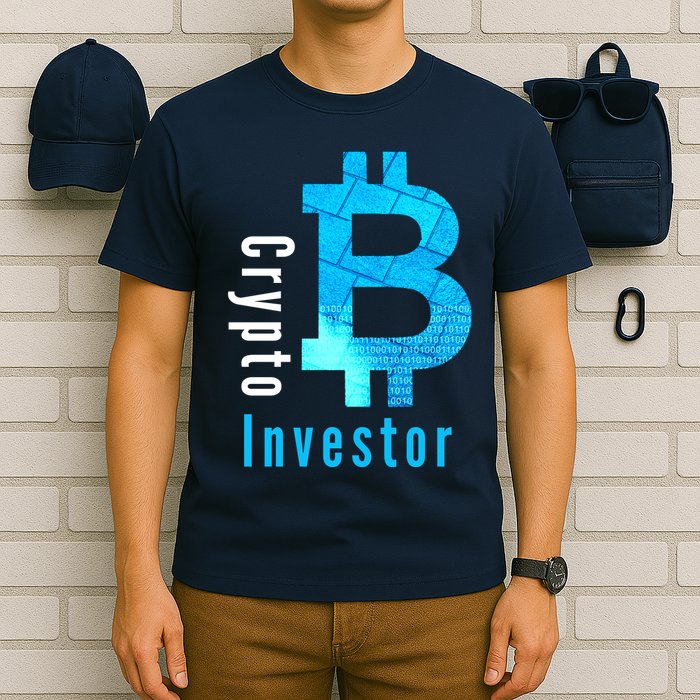 Crypto Investor, Satoshi, Bitcoin, Blockchain, Cryptocurrency, DeFi, BTC T-Shirt