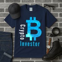 Crypto Investor, Satoshi, Bitcoin, Blockchain, Cryptocurrency, DeFi, BTC Tall T-Shirt