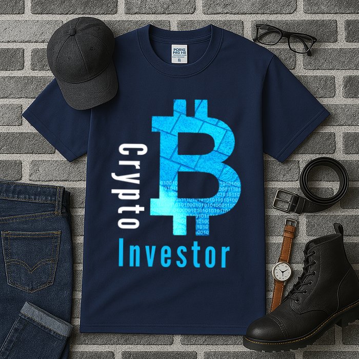 Crypto Investor, Satoshi, Bitcoin, Blockchain, Cryptocurrency, DeFi, BTC Tall T-Shirt