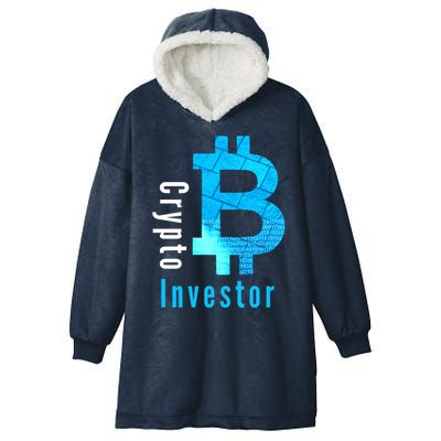 Crypto Investor, Satoshi, Bitcoin, Blockchain, Cryptocurrency, DeFi, BTC Hooded Wearable Blanket
