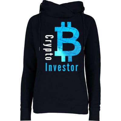 Crypto Investor, Satoshi, Bitcoin, Blockchain, Cryptocurrency, DeFi, BTC Womens Funnel Neck Pullover Hood