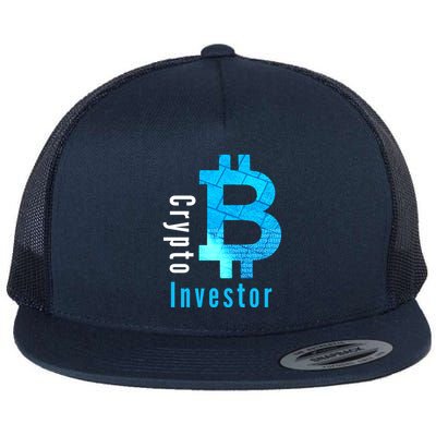 Crypto Investor, Satoshi, Bitcoin, Blockchain, Cryptocurrency, DeFi, BTC Flatbill Hat