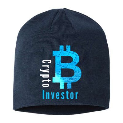 Crypto Investor, Satoshi, Bitcoin, Blockchain, Cryptocurrency, DeFi, BTC Sustainable Beanie