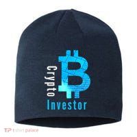 Crypto Investor, Satoshi, Bitcoin, Blockchain, Cryptocurrency, DeFi, BTC Sustainable Beanie
